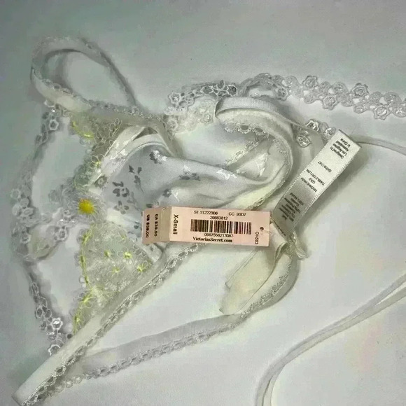 New with tags For Love and Lemons daisy yellow white thong xs - Picture 3 of 7